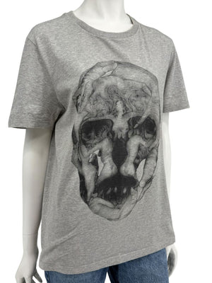 Alexander McQueen Skull Graphic T-Shirt Grey – Men’s Size S