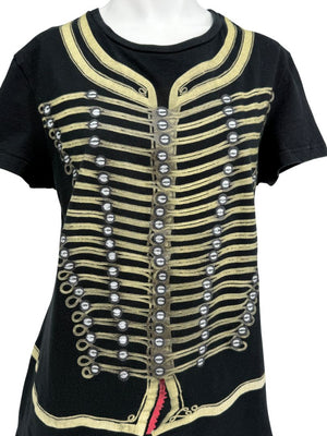 John Galliano Military Band Jacket Graphic T-Shirt – Size M