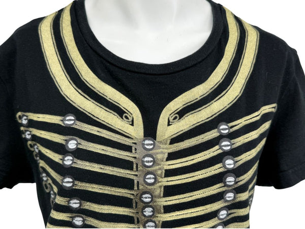 John Galliano Military Band Jacket Graphic T-Shirt – Size M
