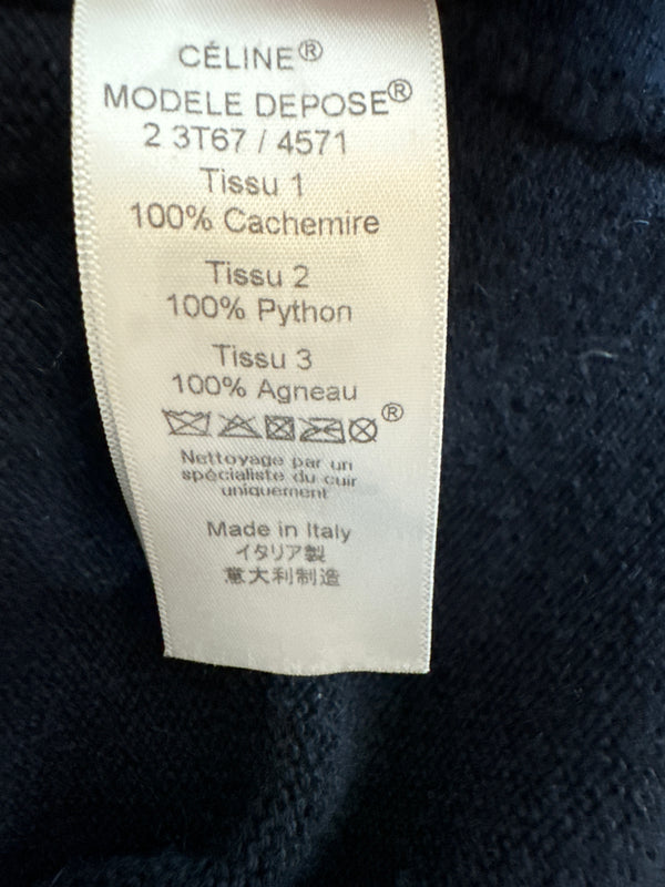 Celine Cashmere/Python Sweater Dress - Size M