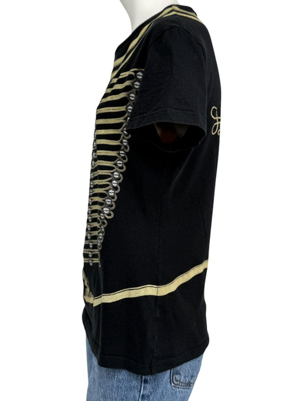 John Galliano Military Band Jacket Graphic T-Shirt – Size M