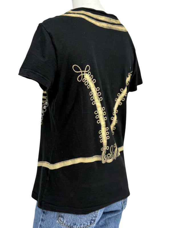 John Galliano Military Band Jacket Graphic T-Shirt – Size M