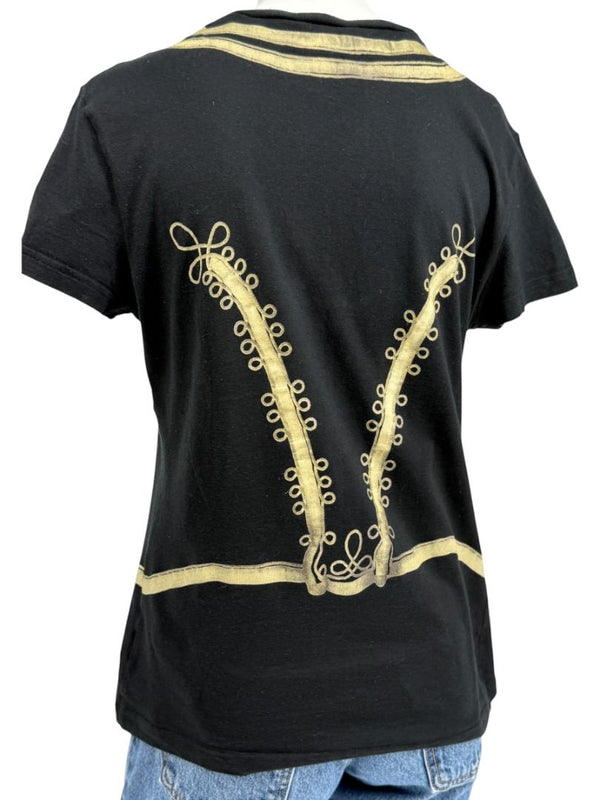 John Galliano Military Band Jacket Graphic T-Shirt – Size M