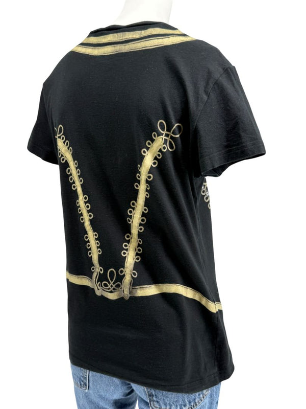 John Galliano Military Band Jacket Graphic T-Shirt – Size M