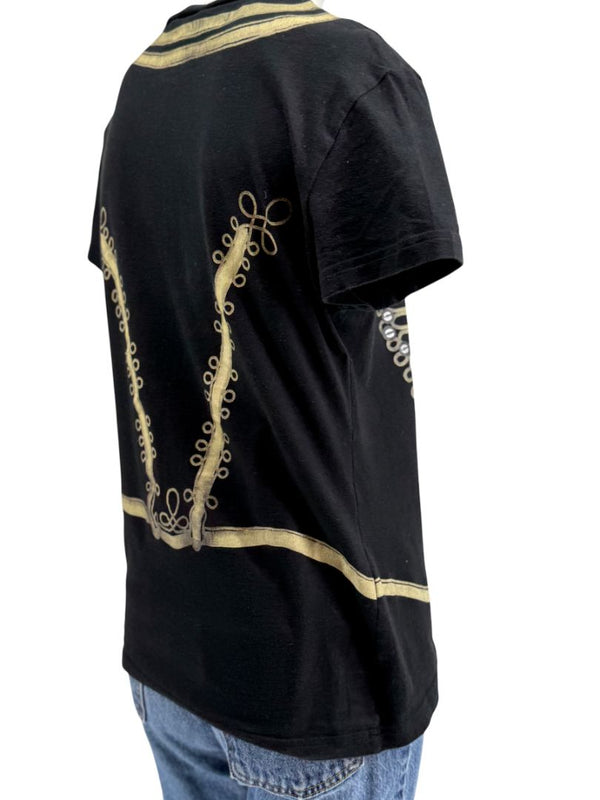 John Galliano Military Band Jacket Graphic T-Shirt – Size M