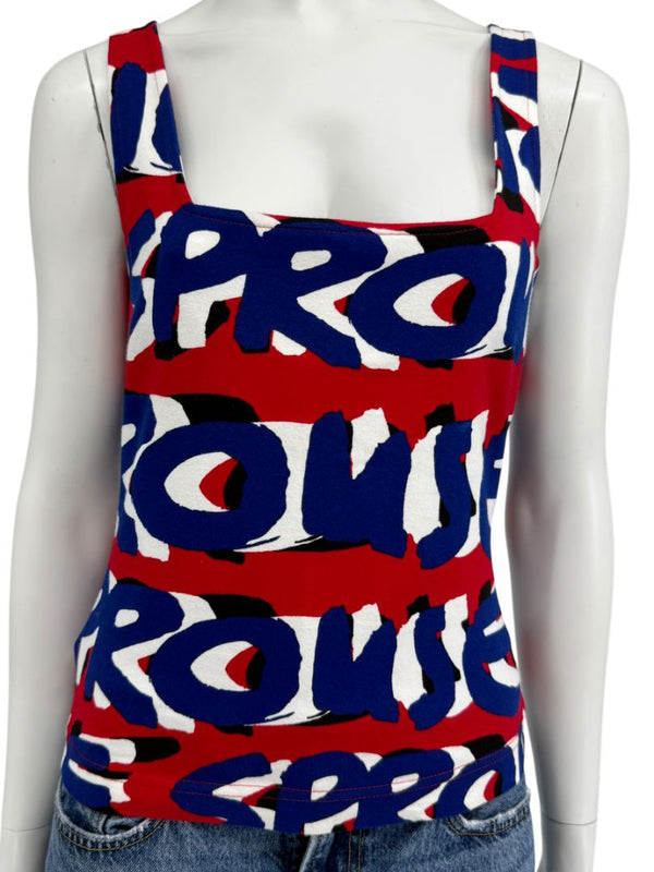 Stephen Sprouse Graphic Logo Tank Top – Size M