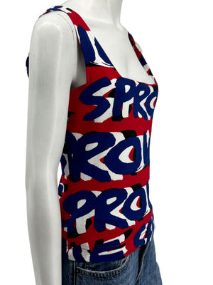 Stephen Sprouse Graphic Logo Tank Top – Size M
