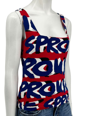 Stephen Sprouse Graphic Logo Tank Top – Size M