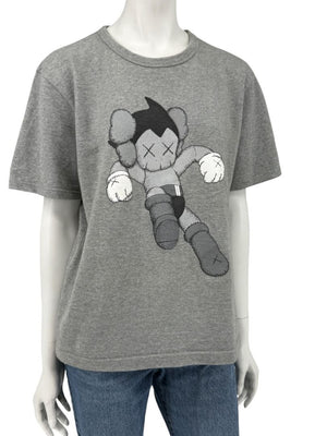 OriginalFake KAWS Grey Companion Graphic T-Shirt – Size 2