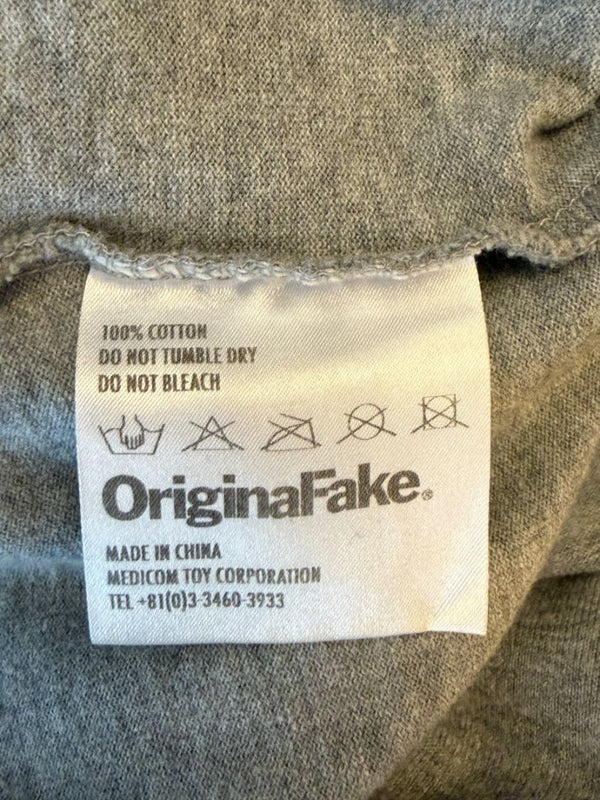 OriginalFake KAWS Grey Companion Graphic T-Shirt – Size 2