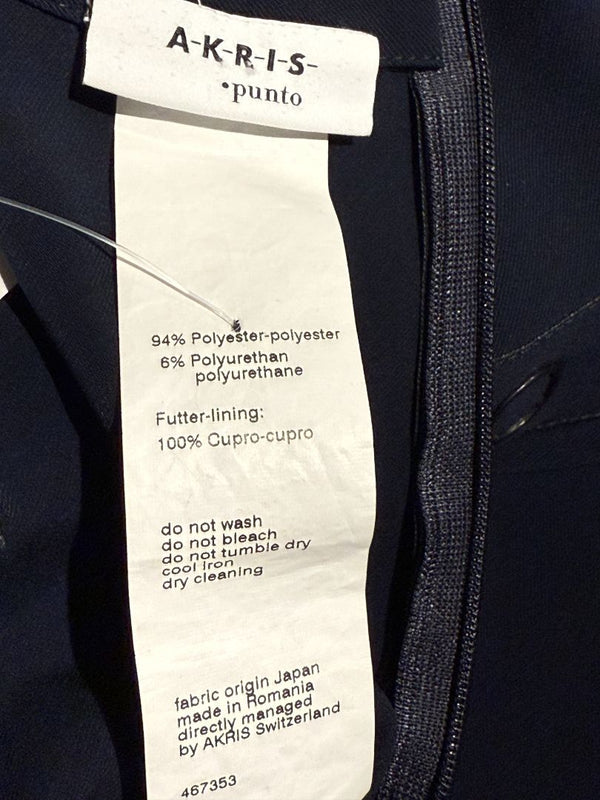 Akris Punto Navy Sleeveless Shift Dress with Side Grommet Detail – Size 10