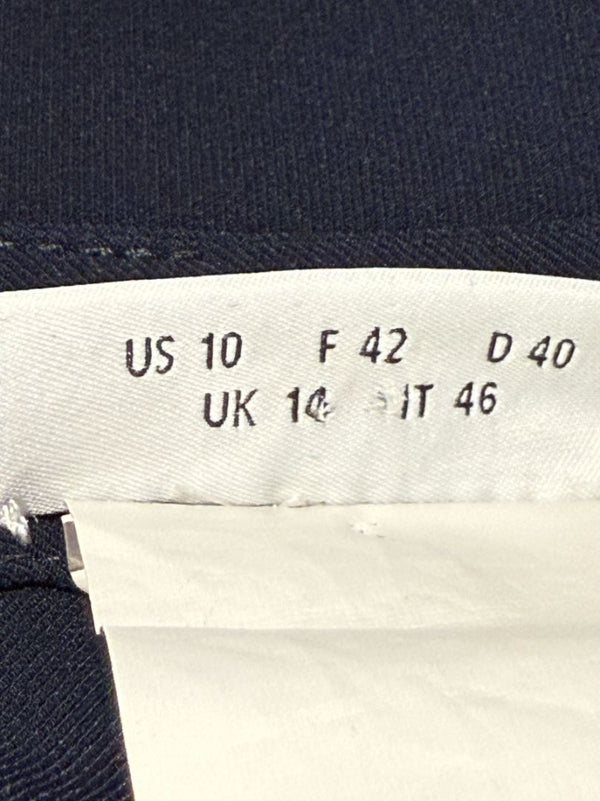 Akris Punto Navy Sleeveless Shift Dress with Side Grommet Detail – Size 10