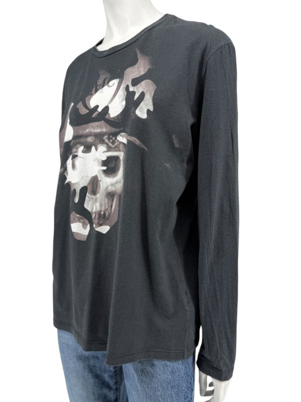 Alexander McQueen Skull Graphic Long Sleeve T-Shirt – Size L