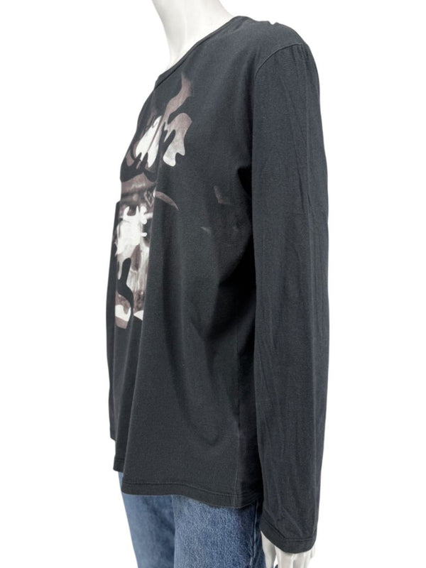 Alexander McQueen Skull Graphic Long Sleeve T-Shirt – Size L