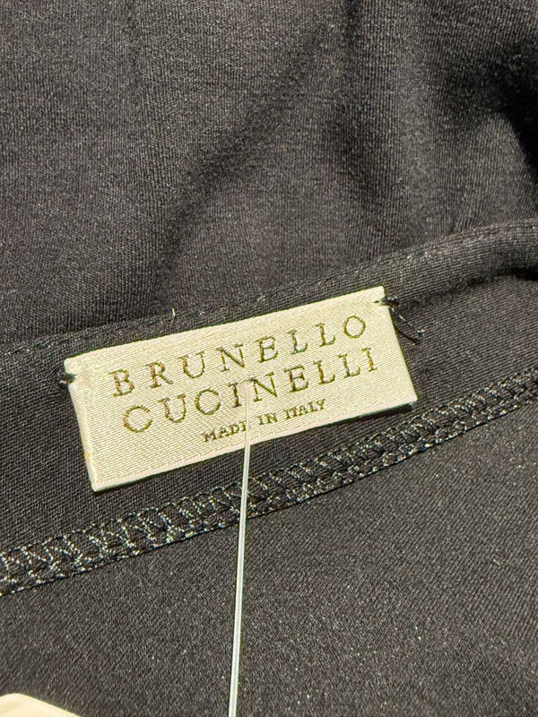 Brunello Cucinelli Black Twisted Strap Maxi Dress with Monili Detail – Size M