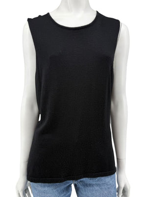 Oscar de la Renta Black Cashmere & Silk Twin Set – Size L