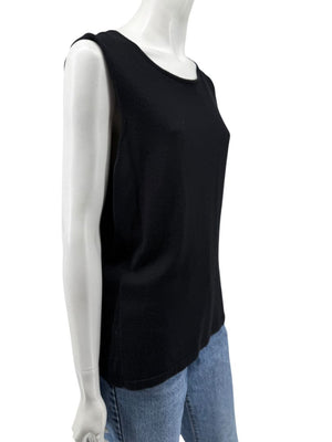 Oscar de la Renta Black Cashmere & Silk Twin Set – Size L