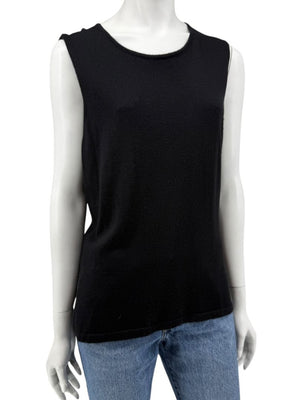 Oscar de la Renta Black Cashmere & Silk Twin Set – Size L