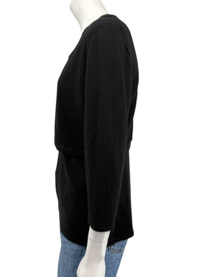 Oscar de la Renta Black Cashmere & Silk Twin Set – Size L