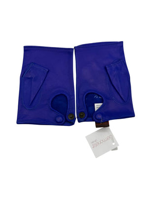 Sermoneta Cerulean Blue Leather Driving Gloves – Size 7½