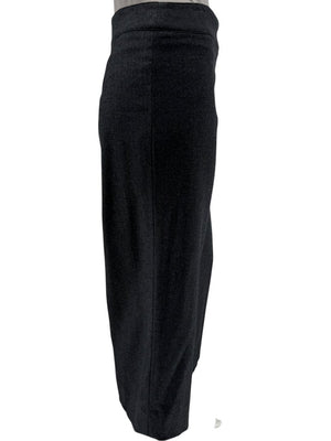 Armani Collezioni Charcoal Grey Wool Angora Wide-Leg Trousers – Size 12 (IT 48)