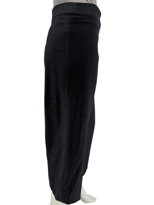 Armani Collezioni Charcoal Grey Wool Angora Wide-Leg Trousers – Size 12 (IT 48)