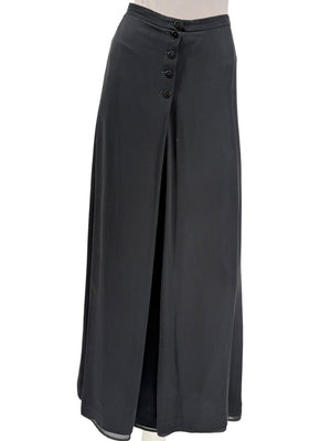 Armani Collezioni Wide-Leg Angora Blend Trousers – Size 48