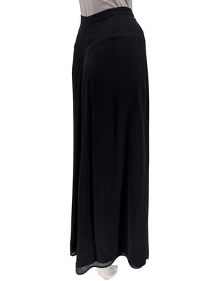Armani Collezioni Wide-Leg Angora Blend Trousers – Size 48