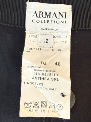 Armani Collezioni Wide-Leg Angora Blend Trousers – Size 48