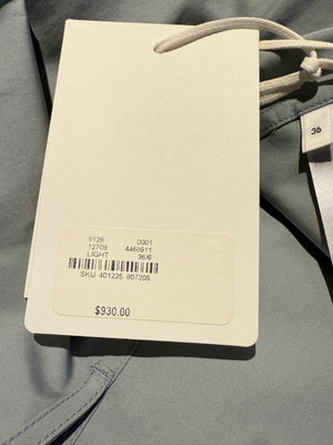 Jil Sander Oversized Cotton Poplin Shirt in Light Sage – Size 36 (US 6)