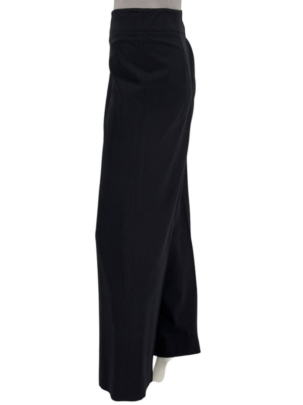 Armani Collezioni Black Virgin Wool Tailored Trousers – Size 12 (IT 48)