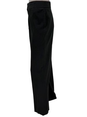 Armani Collezioni Charcoal Pinstripe Tailored Trousers – Size 12 (IT 48)