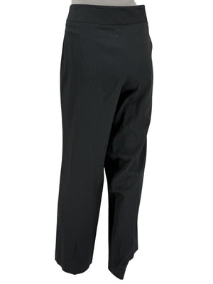 Armani Collezioni Charcoal Pinstripe Tailored Trousers – Size 12 (IT 48)