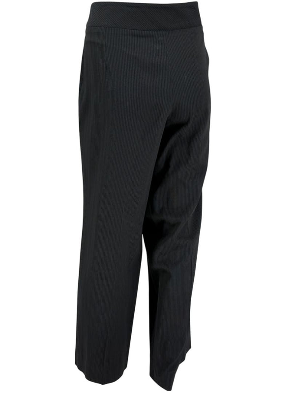 Armani Collezioni Charcoal Pinstripe Tailored Trousers – Size 12 (IT 48)