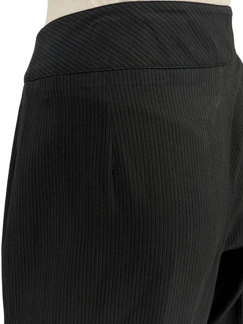 Armani Collezioni Charcoal Pinstripe Tailored Trousers – Size 12 (IT 48)