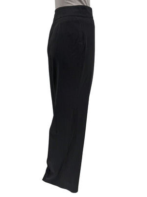 Armani Collezioni Charcoal Pinstripe Tailored Trousers – Size 12 (IT 48)