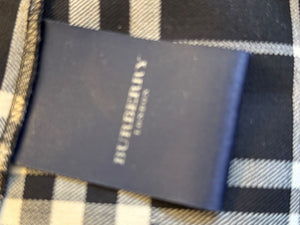 Burberry London Black & Ivory Plaid Wool Trousers – Size UK 10