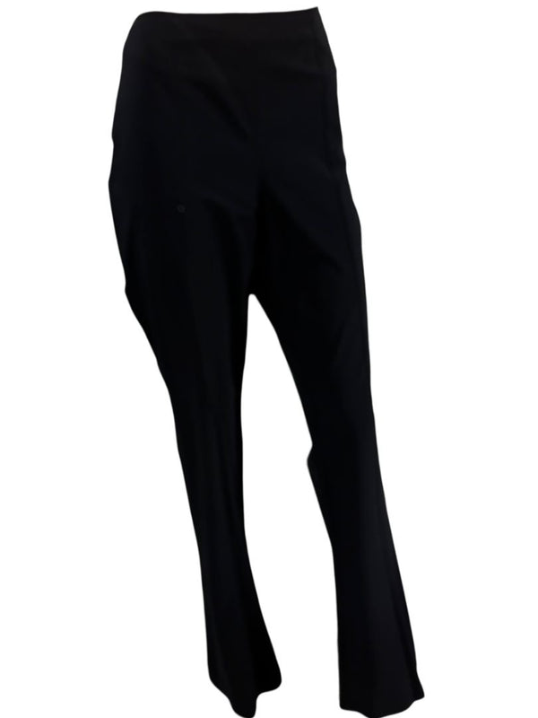 Chanel Black Stretch Tailored Pants with CC Logo – Size 44