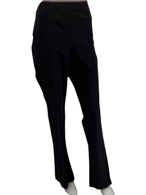 Chanel Black Stretch Tailored Pants with CC Logo – Size 44