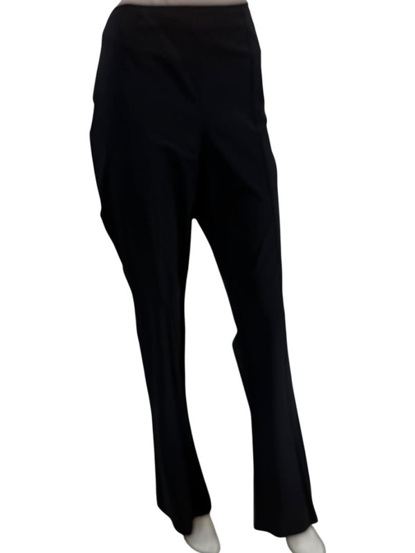 Chanel Black Stretch Tailored Pants with CC Logo – Size 44