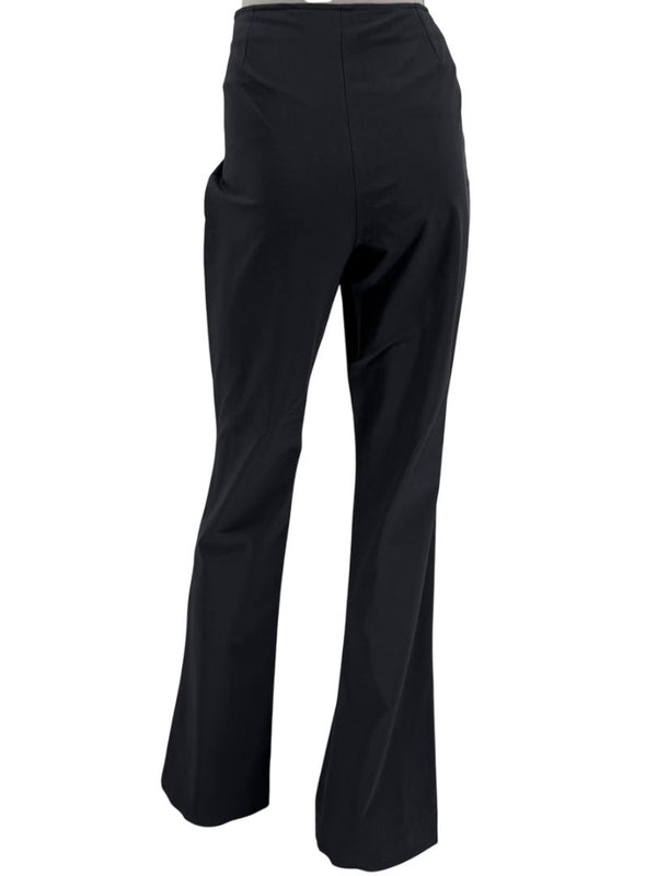 Chanel Black Stretch Tailored Pants with CC Logo – Size 44