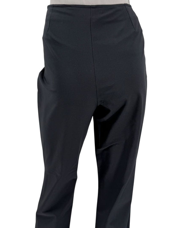 Chanel Black Stretch Tailored Pants with CC Logo – Size 44