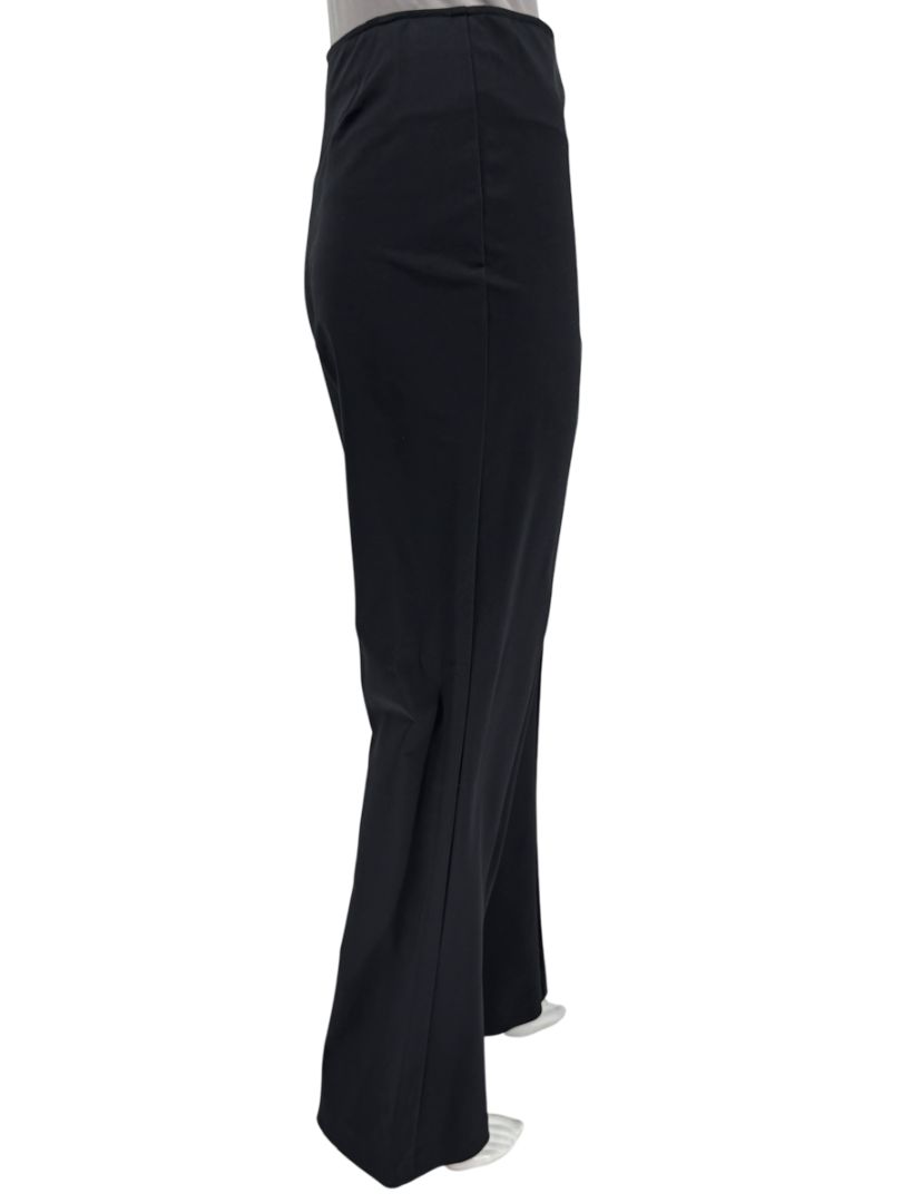 Chanel Black Stretch Tailored Pants with CC Logo – Size 44