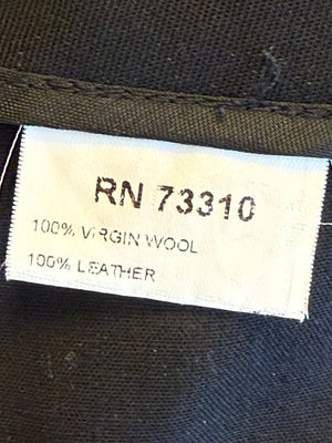 Ivan Grundahl Black Leather & Wool Wide-Leg Culottes – EU 38