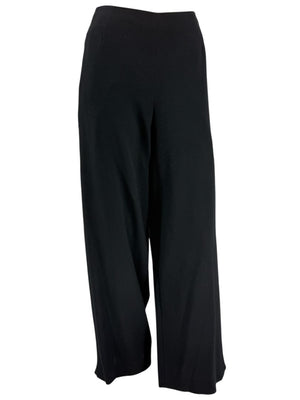 David Rodriguez Black Button-Detail Wide-Leg Pants – Size 12
