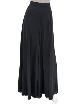 Joseph Ribkoff Black Virgin Wool Angora Wide-Leg Pants – Size 12
