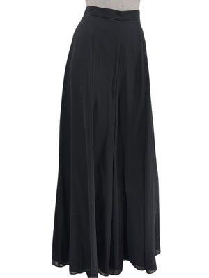 Joseph Ribkoff Black Virgin Wool Angora Wide-Leg Pants – Size 12