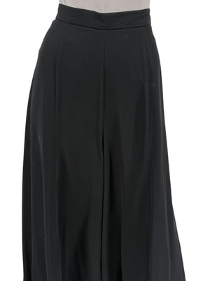 Joseph Ribkoff Black Virgin Wool Angora Wide-Leg Pants – Size 12