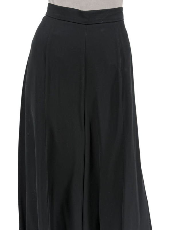 Joseph Ribkoff Black Virgin Wool Angora Wide-Leg Pants – Size 12