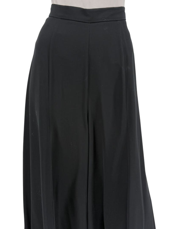 Joseph Ribkoff Black Virgin Wool Angora Wide-Leg Pants – Size 12